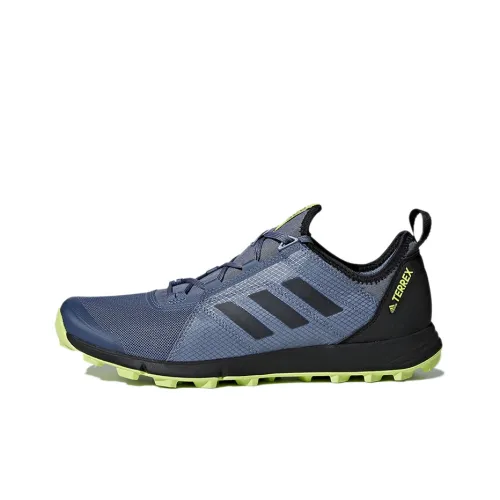 adidas Terrex Agravic Speed Low Топ Альпинизм Обувь Мужская Синий Черный