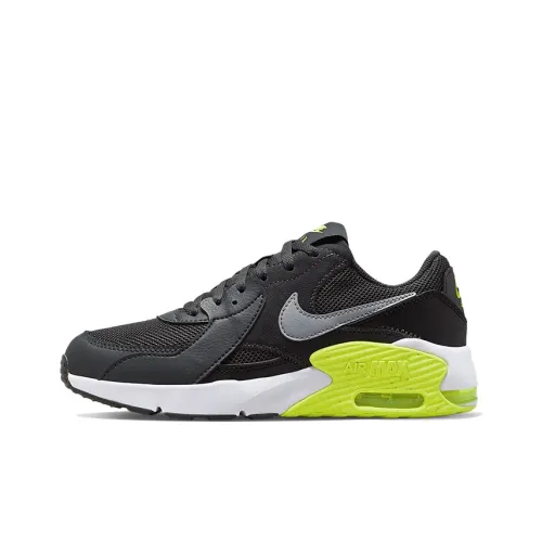 Nike Air Max Excee Low Беговые кроссовки GS Черный Серебряный Зеленый