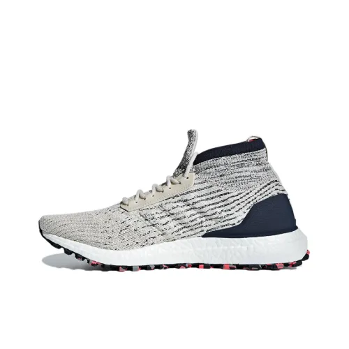 Adidas ULT Slip-resistant и дышащий MID топ повседневные беговые кроссовки мужские коричневый серый синий