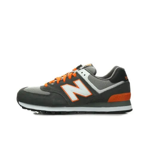 New Balance NB 574 Low Топ Беговые кроссовки Унисекс Серый Оранжевый