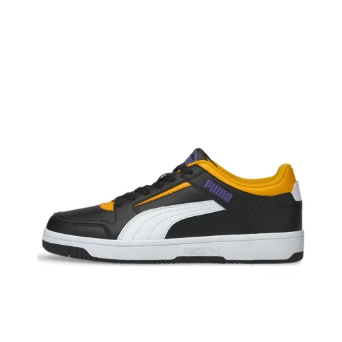 PUMA Rebound Joy Balanced Легкий Низкий Топ Скейтборд Кроссовки Унисекс Черный Желтый Градиент