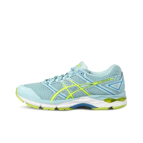 Asics Gel Phoenix 8 Дышащие Низкие Кроссовки для Бега Женские Светло-Синие Желтые