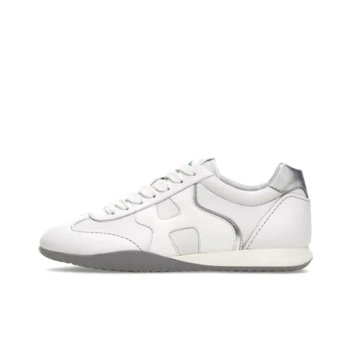 HOGAN OLYMPIA Z Устойчивый к истиранию Низкий Топ Повседневная обувь Женская Серый Белый