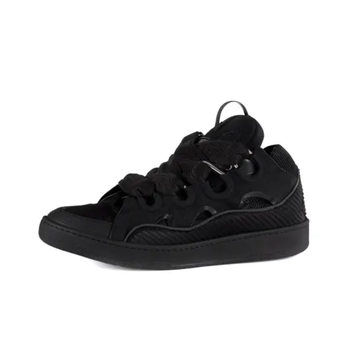 Lanvin Curb MID Топ Стильный Скейтбординг Мужской Черный