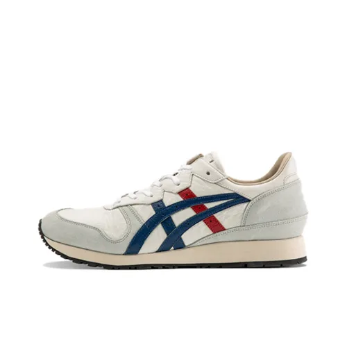 Onitsuka Tiger Ally Slip Resistant Abrasion Resistant Дышащий Низкий Верх Спортивная Обувь Унисекс Белый Красный Синий