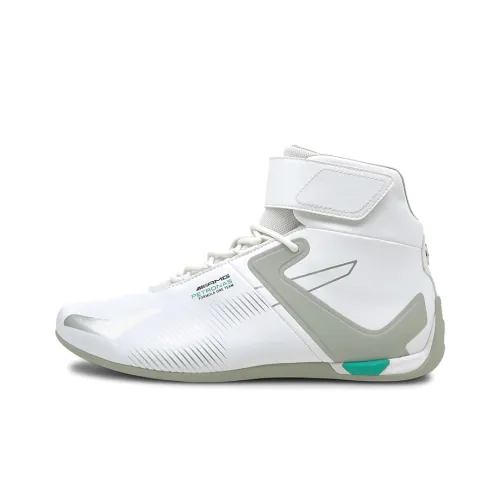PUMA Mercedes F1 A3ROCAT MID Противоскользящие амортизаторы MID Топ Беговые кроссовки Мужской Белый
