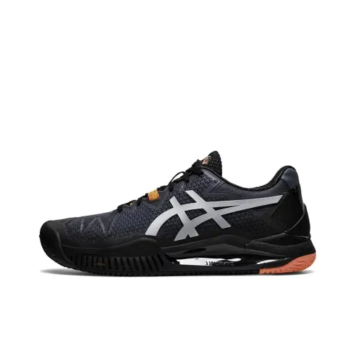 Asics Gel Resolution 8 Clay L.e Устойчивый к истиранию Низкий Топ Беговые кроссовки Женские Черный