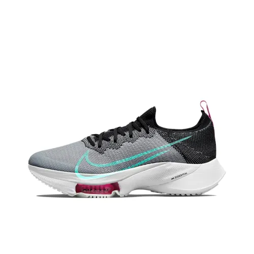 Nike Air Zoom Tempo Next% Устойчивый к истиранию Низкий Топ Воздушная подушка Беговые кроссовки Мужские Серый Черный