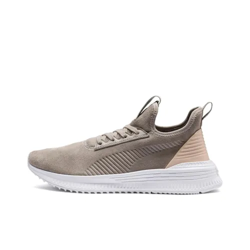 PUMA AVID Lu Low Топ Беговые кроссовки Женские Коричневый белый