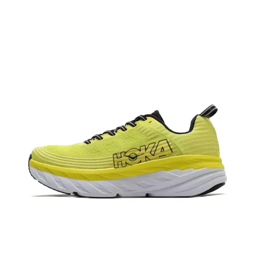 HOKA ONE ONE Bondi 6 Low Топ Беговые кроссовки Мужской Желтый