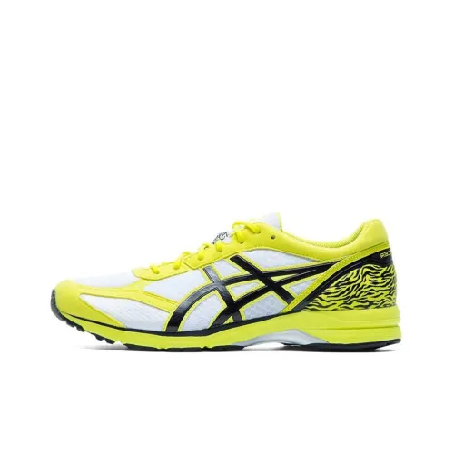 ASICS Heatracer 1 Легкий и Износостойкий Низкий Топ Беговые Кроссовки Мужские Желтый Белый Черный