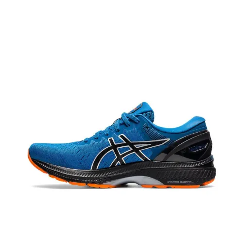 Asics Gel Kayano 27 Low Топ Беговые кроссовки Мужские Синий Черный