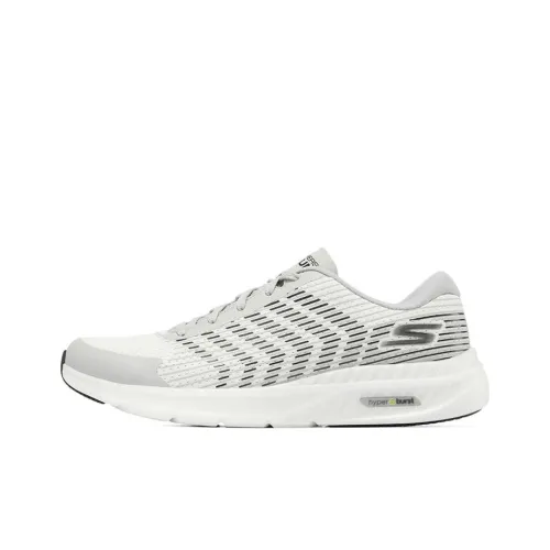 Skechers Go Run Hyper Burst Low Топ Марафон Беговые кроссовки Мужской Белый