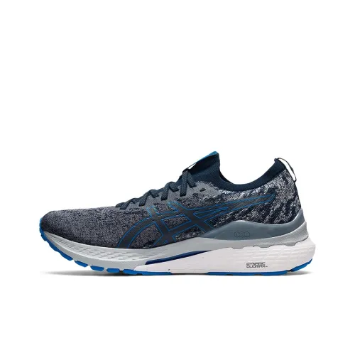 Asics Gel Kayano 28 Low Топ Беговые кроссовки Мужские Графитовый Серый Синий