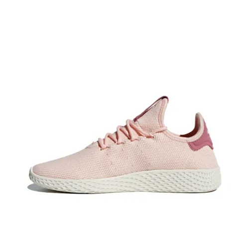 Pharrell Williams x Adidas Originals Tennis Hu Амортизация Низкий Топ Теннисные Кроссовки Женские Ледяной Кристалл Розовый
