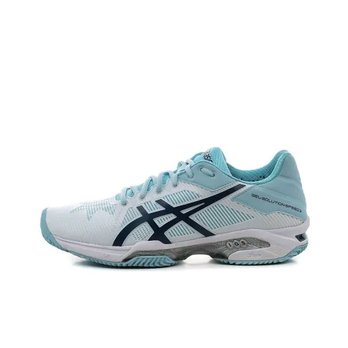 Asics Гель SOLUTION SPEED 3 Низкие Кроссовки для спорта Женские Синие Белые