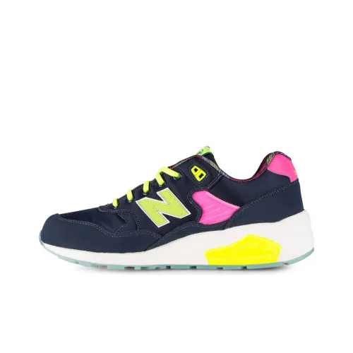 New Balance NB 580 Low Топ Беговые кроссовки Унисекс Черный Розовый D