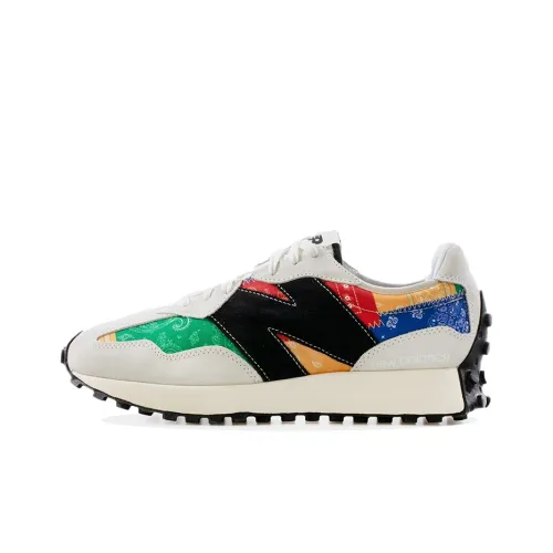 Кроссовки Palace x New Balance NB 327 Low Top Casual для бега Мужские Белые Многоцветные