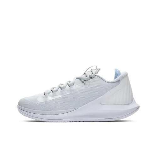 Nike Air Zoom Zero Shock Absorbers Противоскользящие Низкие Кроссовки для тенниса Женские Серый Белый