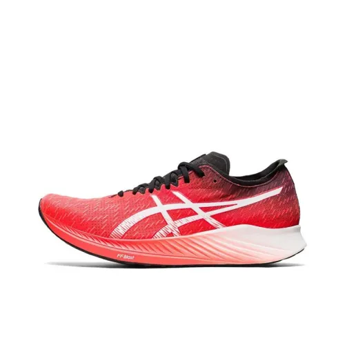 Asics Magic Speed 1,0 Low Топ Беговые кроссовки Мужской Красный Белый 2E Ширина