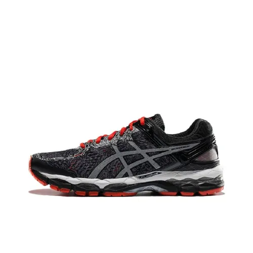 Asics Gel Kayano 22 Устойчивые к истиранию Низкие Кроссовки для Бега Мужские Серебристо-Серые