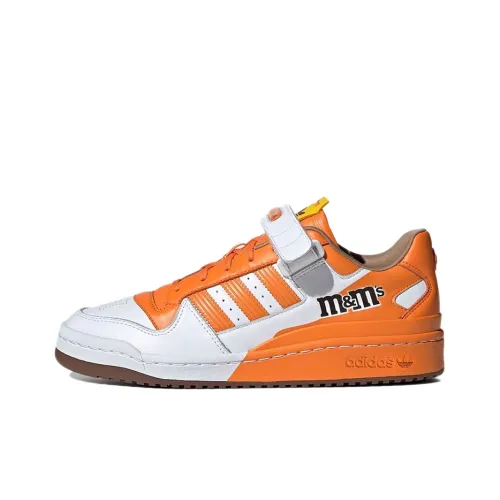M M's x Adidas Originals FORUM 84 Low Топ Скейтборд Кроссовки Унисекс Белый Оранжевый