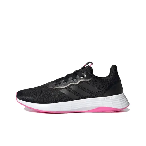 Adidas Qt Racer Sport Slip-resistant Abrasion-resistant Breathable Low-Top Running Shoes Women's Black Adidas Qt Racer Sport Противоскользящие Устойчивые к истиранию Дышащие Низкие Беговые Кроссовки Женские Черные
