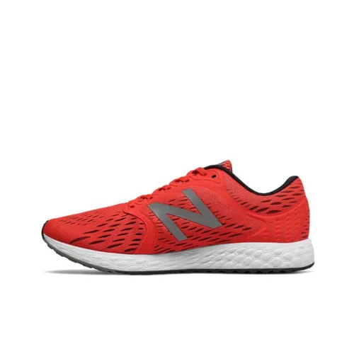 New Balance Fresh Foam Zante v4 Устойчивый к истиранию Дышащий Низкий Топ Марафон Беговые кроссовки Мужской Пламя Красный
