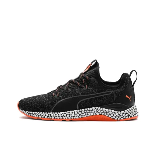 PUMA Hybrid Runner Slip-resistant Abrasion-resistant Breathable Coating Low-Top Running Shoes Men's Black Orange