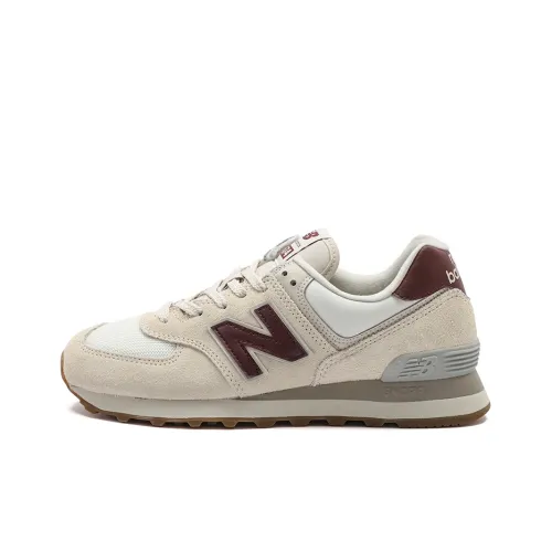 New Balance NB 574 Low Топ Беговые кроссовки Женские Экрю