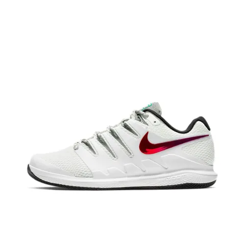 Nike Air Zoom Vapor X Court Shock Absorbers Slip-Resistant Low Top Tennis Shoes Men's Black Red White Найк Эйр Зум Вапор X Корт Шок Абсорбер Слип-Резистент Низкий Топ Теннисные Кроссовки Мужские Черный Красный Белый