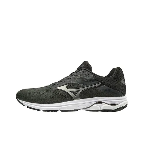 Mizuno Rider 23 Slip-Resistant Abrasion-Resistant Breathable Low-Top Running Shoes Unisex Gray Мицубо Райдер 23 Противоскользящий Устойчивый к Износу Дышащие Низкие Кроссовки для Бега Унисекс Серый