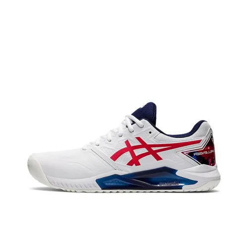 Asics Challenger 13 MID Топ Повседневные Беговые Кроссовки Мужские Белые Красные