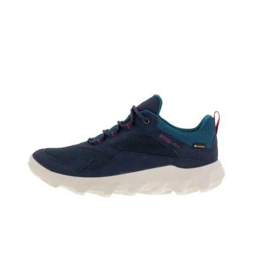 Ecco M Shock Absorbers Slip-Resistant Abrasion-Resistant Low-Top Athletic Shoes Women's Blue Ecco M Shock Absorbers Противоскользящие устойчивые к истиранию низкие кеды для занятий спортом женские синие