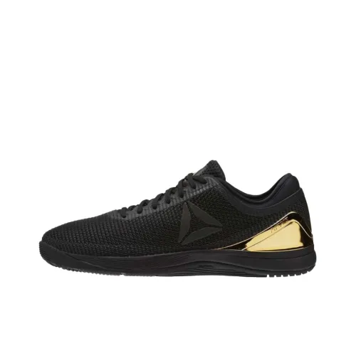 Reebok Crossfit Nano Low Топ Беговые кроссовки Мужской Черный Золотой