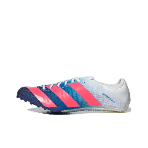 Adidas Sprintstar Slip Resistant Abrasion Resistant Низкий Топ Спринт Беговые кроссовки Унисекс Синий