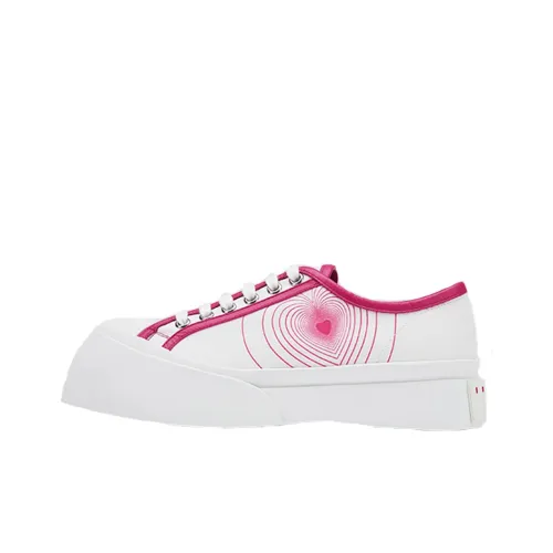 MARNI Pablo Low Топ Стильные Скейтбординги Женские Розовый