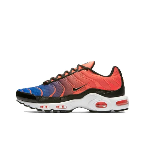 Nike Air Max Plus Low Топ Беговые кроссовки Мужские Синие Оранжевые