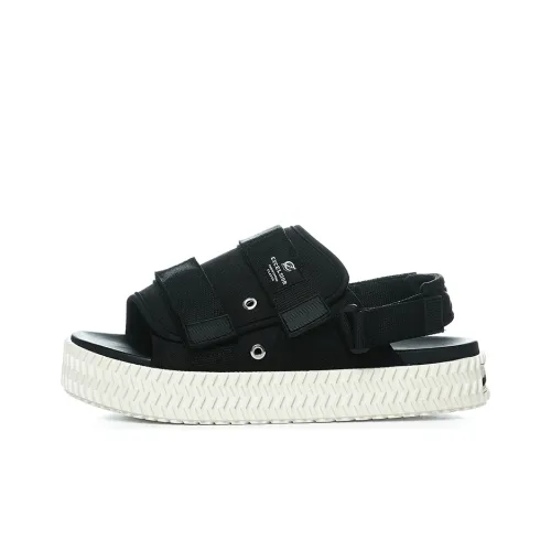 EXCELSIOR Печенье Обувь BOLT Сандалии Наклеенный Платформа One Ремень Сандалии Унисекс Угольно-черный