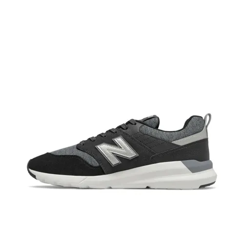 New Balance NB 009 Амортизация устойчивый к истиранию дышащий низкий верх беговые кроссовки мужской черный серый