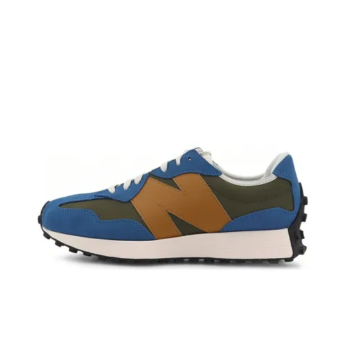 New Balance NB 327 Low Топ Повседневные Беговые Кроссовки Мужские Синие Зеленые