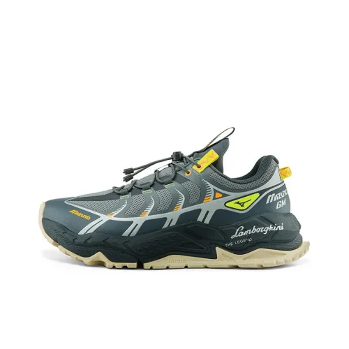 Mizuno GM II 01 Low Топ Беговые кроссовки Унисекс Серый Серебряный Профессиональный