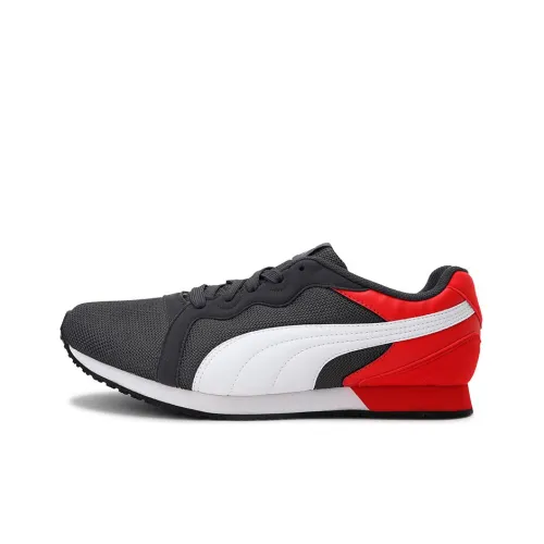 PUMA Pacer IDP Амортизаторы Шок Устойчивость к Сцеплению Устойчивость к Износу Низкий Топ Беговые кроссовки Унисекс Серый Белый Красный