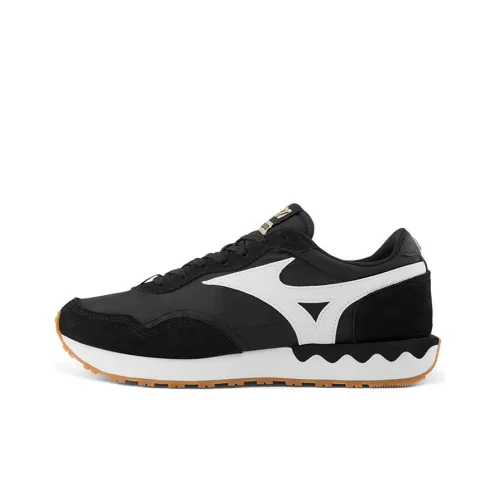 Mizuno LG 70s Low Топ Беговые кроссовки Унисекс Черный белый