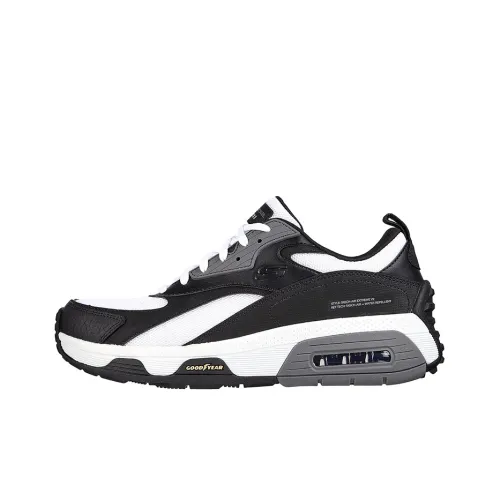 Skechers Air Extreme V2 Low Топ Беговые кроссовки Мужские Черный Белый