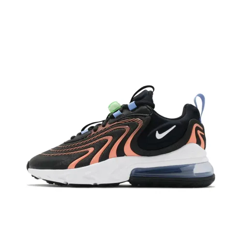 Nike Air Max 270 Low Топ Air Cushion Марафон Беговые кроссовки Женские Черно-розовый