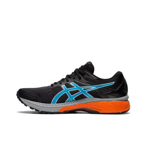 Asics GT 2000 9 Trail Low Топ Беговые кроссовки Мужской Черный Синий
