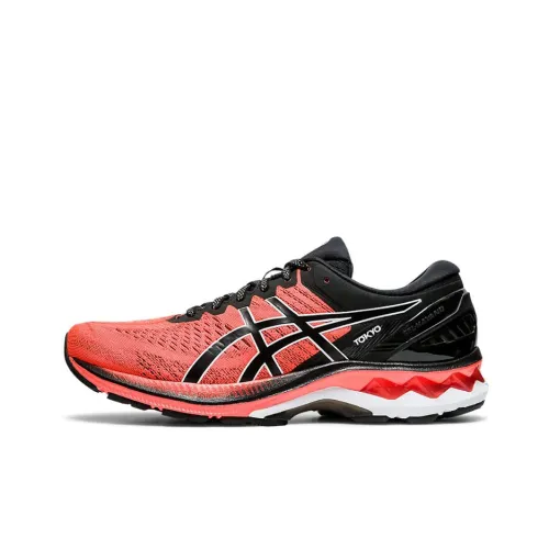 Asics Gel Kayano 27 Tokyo Low Top Беговые кроссовки Мужские Черные Красные