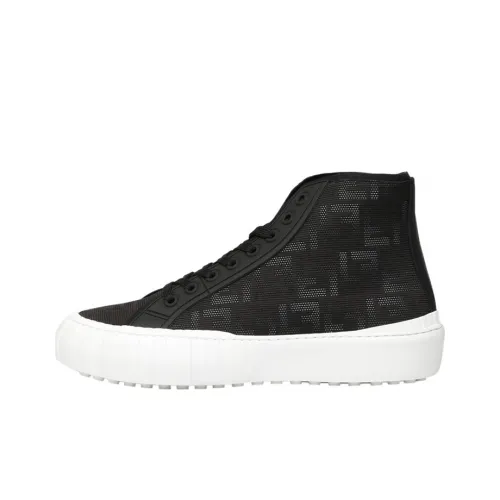 FENDI Высокие Топы Стильные Скейтбординг Мужские Черные