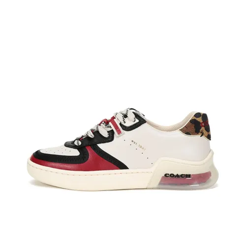 COACH CitySole Low Топ Стильные Скейтбординги Женские Мел Белый